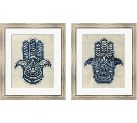 Day Eye Hamsa 2 Piece Framed Art Print Set by Grace Popp