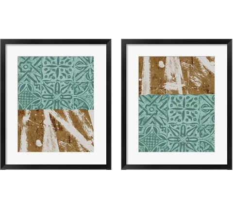 Tribal Pathways 2 Piece Framed Art Print Set by Alonzo Saunders