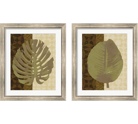 Tropical Leaf 2 Piece Framed Art Print Set by Alonzo Saunders