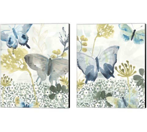 Butterfly Concerto 2 Piece Canvas Print Set by June Erica Vess
