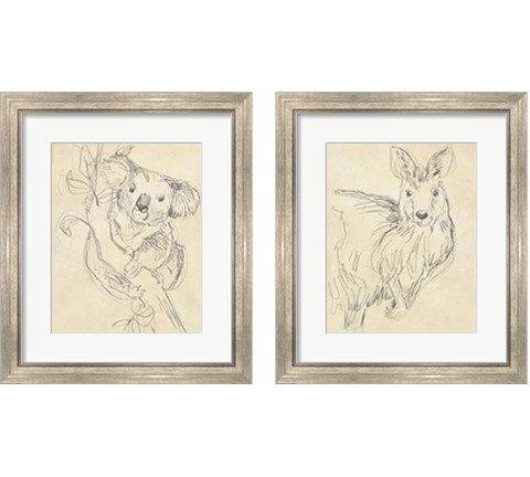 Outback Sketch 2 Piece Framed Art Print Set by June Erica Vess