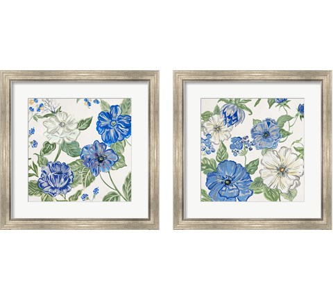 Italian Floral Theme2 Piece Framed Art Print Set by Ani Del Sol