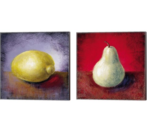 Still Life Fruit 2 Piece Canvas Print Set by Lanie Loreth