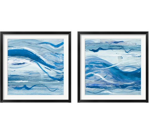 Blue Bossa Nova 2 Piece Framed Art Print Set by Lanie Loreth