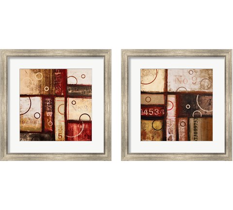 Digits in the Abstract 2 Piece Framed Art Print Set by Michael Marcon