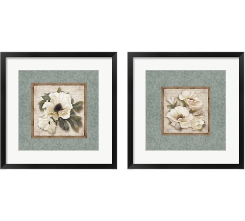 Silversage Flower 2 Piece Framed Art Print Set by Elizabeth Medley