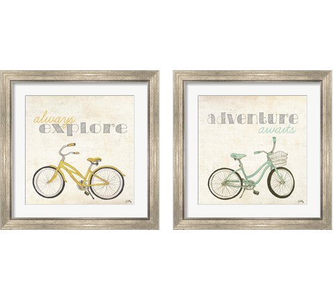 Explore and Adventure 2 Piece Framed Art Print Set by Elizabeth Medley