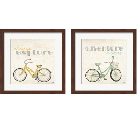 Explore and Adventure 2 Piece Framed Art Print Set by Elizabeth Medley