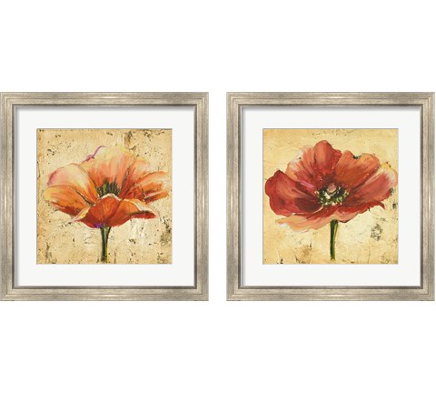 Poppy 2 Piece Framed Art Print Set by Patricia Pinto