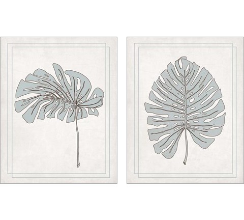 Tropical Monstera 2 Piece Art Print Set by Ramona Murdock