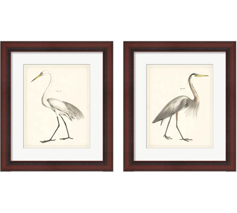 Vintage Heron 2 Piece Framed Art Print Set by Wild Apple Portfolio