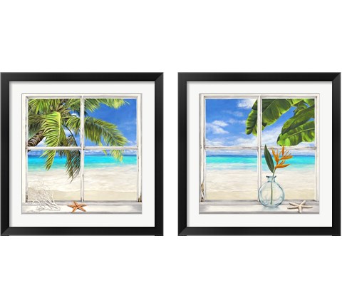 Horizon Tropical 2 Piece Framed Art Print Set by Remy Dellal