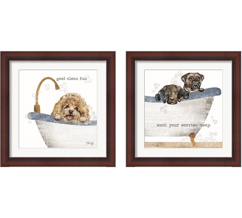 Good Clean Fun 2 Piece Framed Art Print Set by Marla Rae