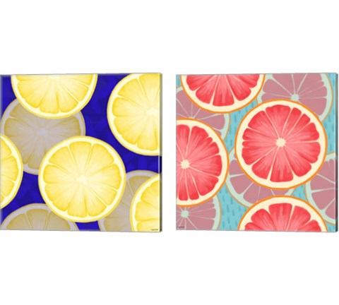 Colorful Fruit 2 Piece Canvas Print Set by Kyra Brown