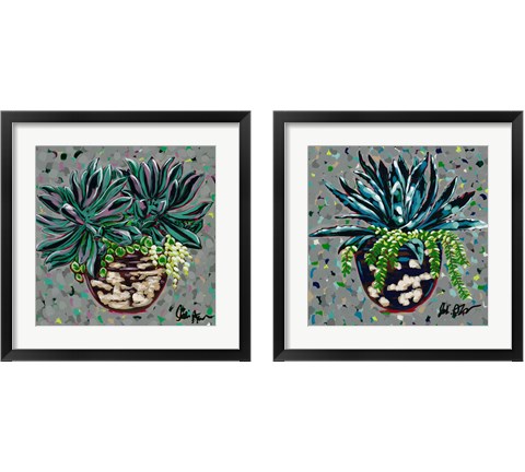 Succulent Pot 2 Piece Framed Art Print Set by Jodi Augustine