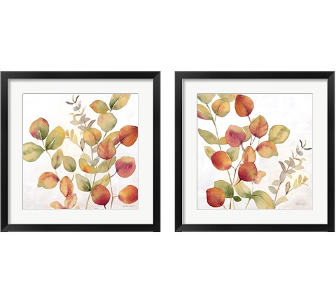 Eucalyptus Leaves Spice 2 Piece Framed Art Print Set by Cynthia Coulter