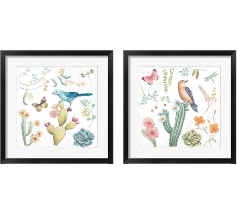 Desert Beauties 2 Piece Framed Art Print Set by Daphne Brissonnet