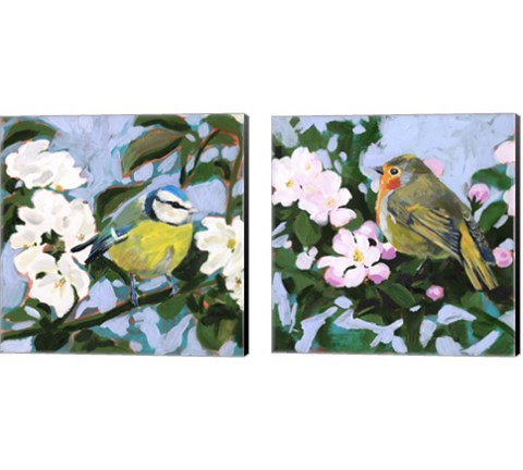 Perching  2 Piece Canvas Print Set by Victoria Borges