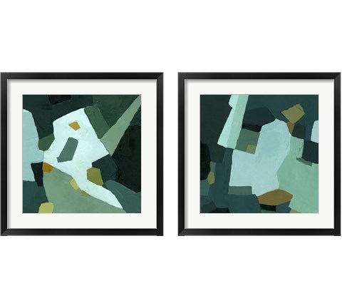 Palette Abstract 2 Piece Framed Art Print Set by Emma Caroline