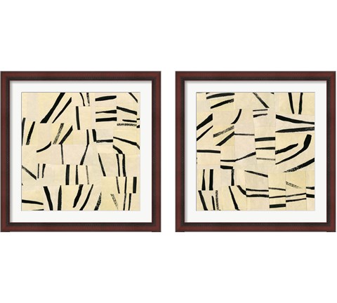 Abstract Grid 2 Piece Framed Art Print Set by Emma Caroline