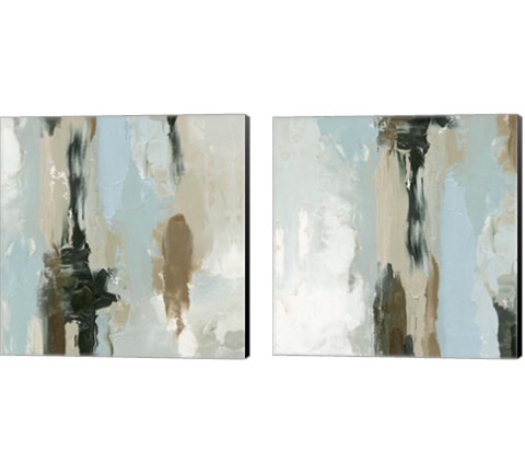 Neutral Landslide 2 Piece Canvas Print Set by Emma Caroline