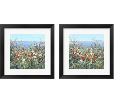 Seaside Garden 2 Piece Framed Art Print Set by Timothy O'Toole