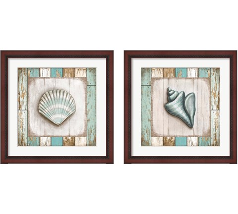 Beach 2 Piece Framed Art Print Set by Elizabeth Tyndall