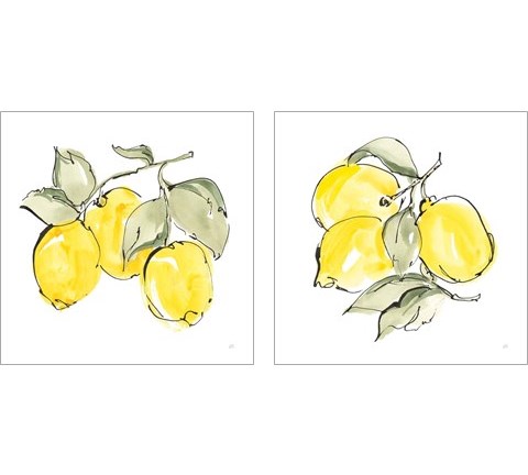 Lemons 2 Piece Art Print Set by Chris Paschke