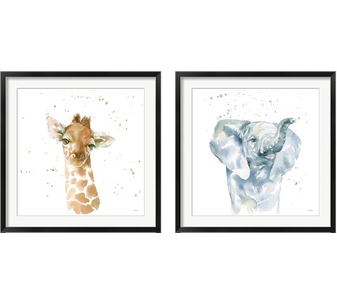 Baby Animals 2 Piece Framed Art Print Set by Katrina Pete