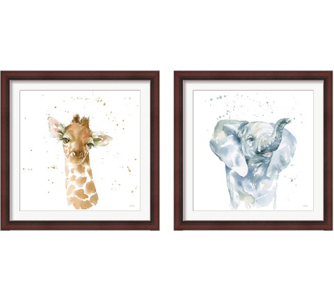 Baby Animals 2 Piece Framed Art Print Set by Katrina Pete