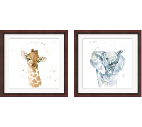 Baby Animals 2 Piece Framed Art Print Set by Katrina Pete