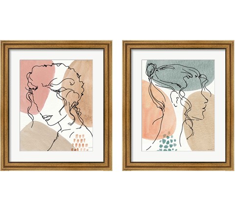 Soft Figures 2 Piece Framed Art Print Set by Anne Tavoletti