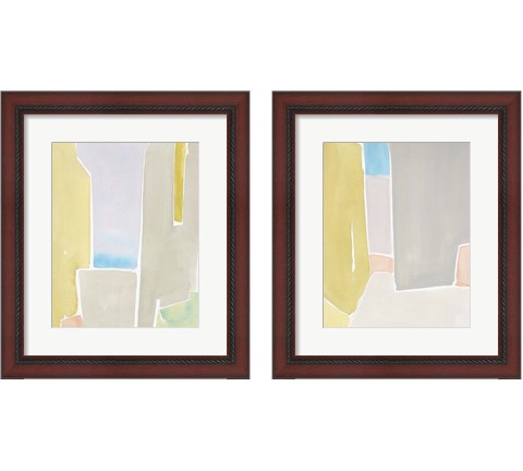 Pastels to the Sea 2 Piece Framed Art Print Set by Rob Delamater