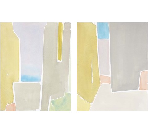 Pastels to the Sea 2 Piece Art Print Set by Rob Delamater