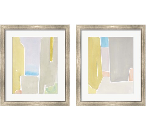 Pastels to the Sea 2 Piece Framed Art Print Set by Rob Delamater