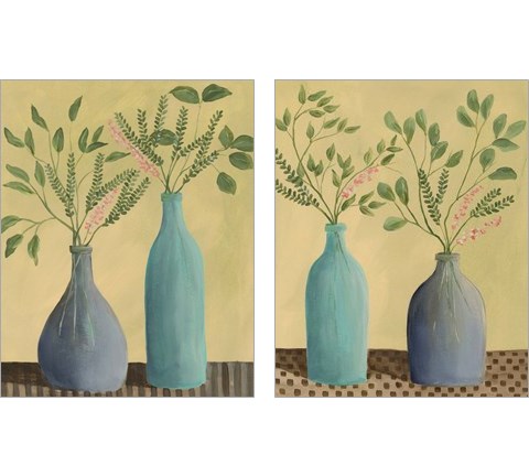 Bottle Vignette 2 Piece Art Print Set by Regina Moore