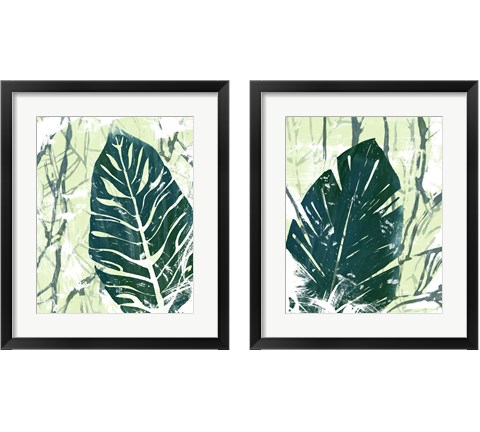 Palm Pastiche 2 Piece Framed Art Print Set by June Erica Vess