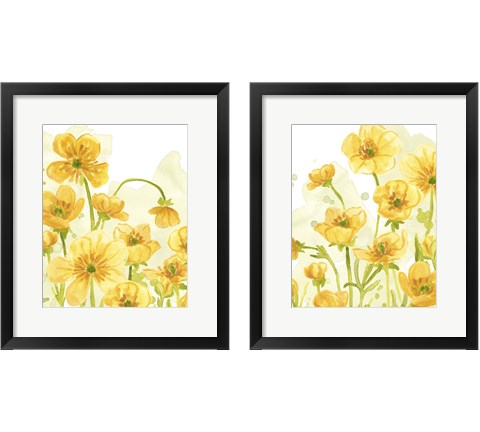 Sunshine Meadow 2 Piece Framed Art Print Set by June Erica Vess