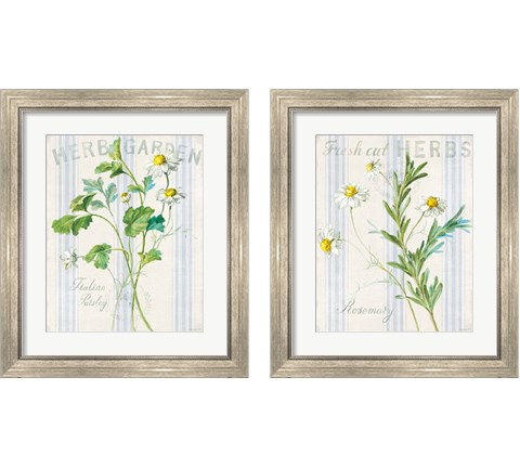 Floursack Herbs 2 Piece Framed Art Print Set by Danhui Nai