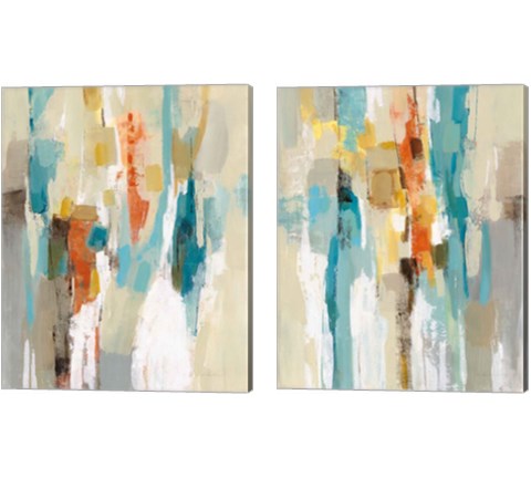 Steps on Sand 2 Piece Canvas Print Set by Silvia Vassileva