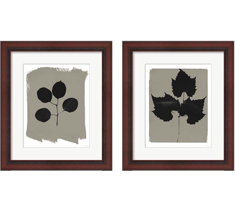 Nature by the Lake Leaves 2 Piece Framed Art Print Set by Piper Rhue