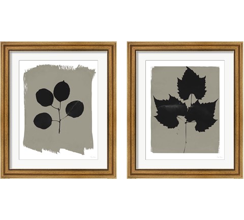Nature by the Lake Leaves 2 Piece Framed Art Print Set by Piper Rhue