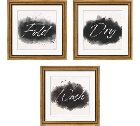 Laundry Splash 3 Piece Framed Art Print Set by Jess Aiken