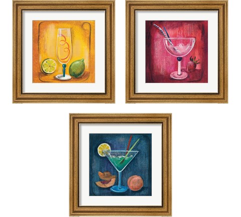 Cheers  3 Piece Framed Art Print Set by Silvia Vassileva