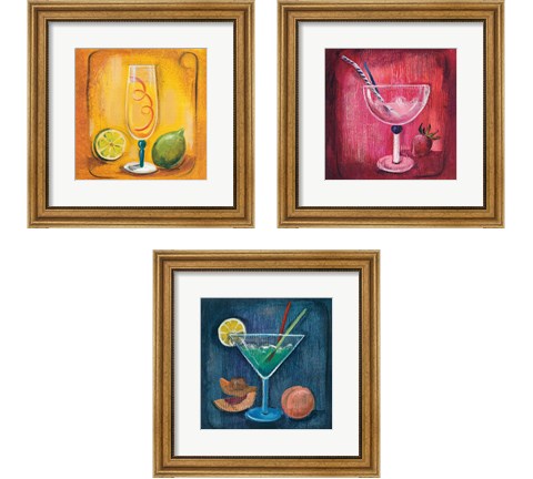 Cheers  3 Piece Framed Art Print Set by Silvia Vassileva