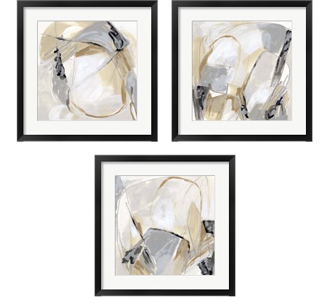 Neutral Singularity 3 Piece Framed Art Print Set by June Erica Vess