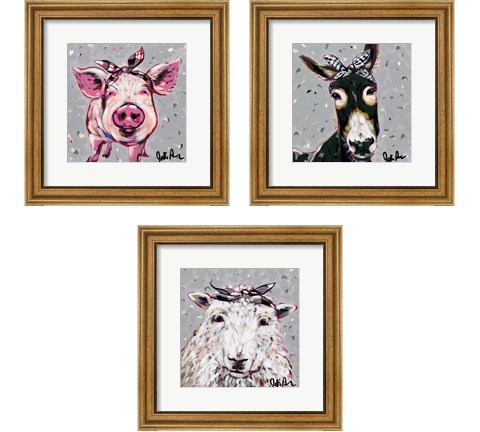 Farm Pop 3 Piece Framed Art Print Set by Jodi Augustine