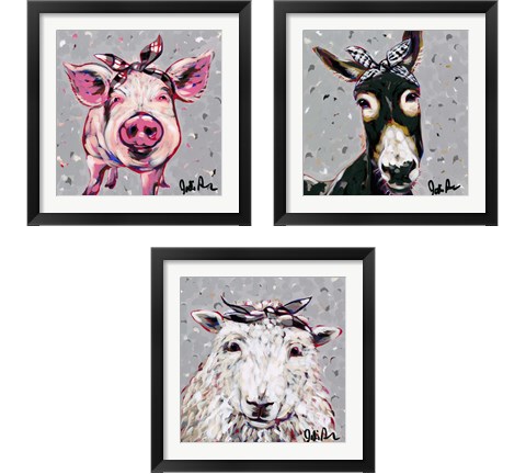 Farm Pop 3 Piece Framed Art Print Set by Jodi Augustine