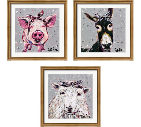 Farm Pop 3 Piece Framed Art Print Set by Jodi Augustine