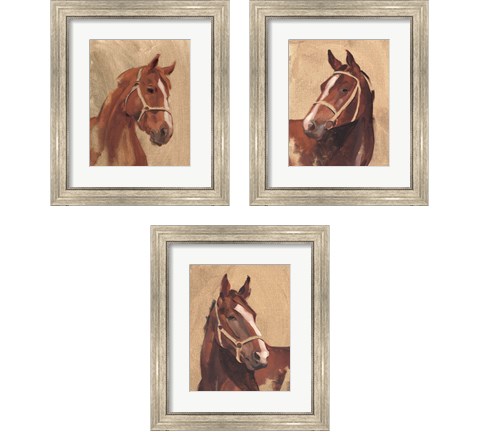 Thoroughbred 3 Piece Framed Art Print Set by Jacob Green